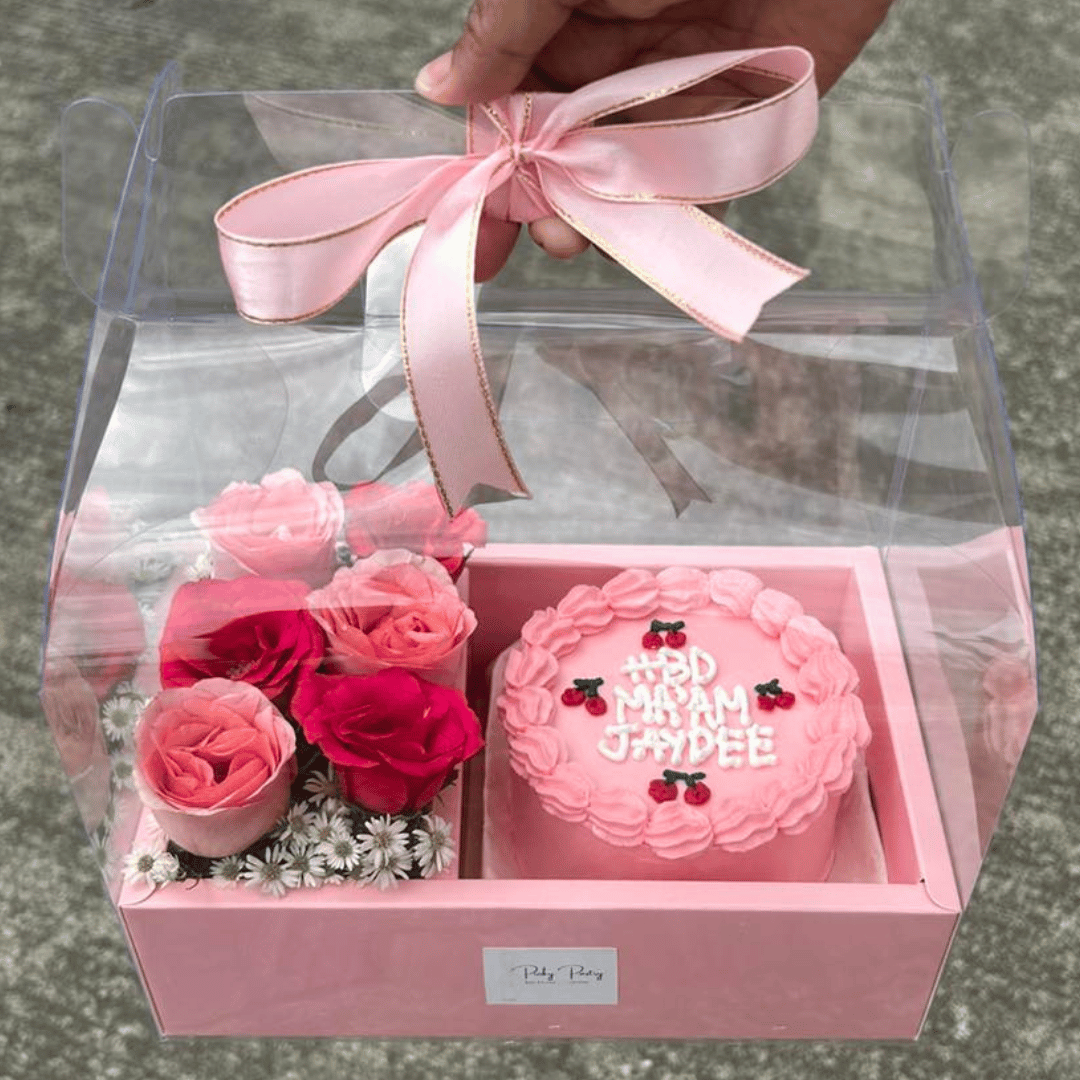 Mini Bloom Cake 🎀🌸🍰